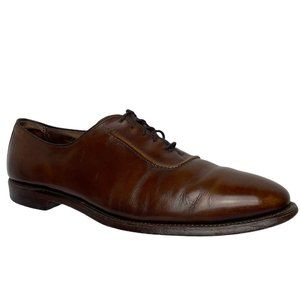 Allen Edmonds Belgium Plain Toe Chili Brown Oxford Dress Shoes